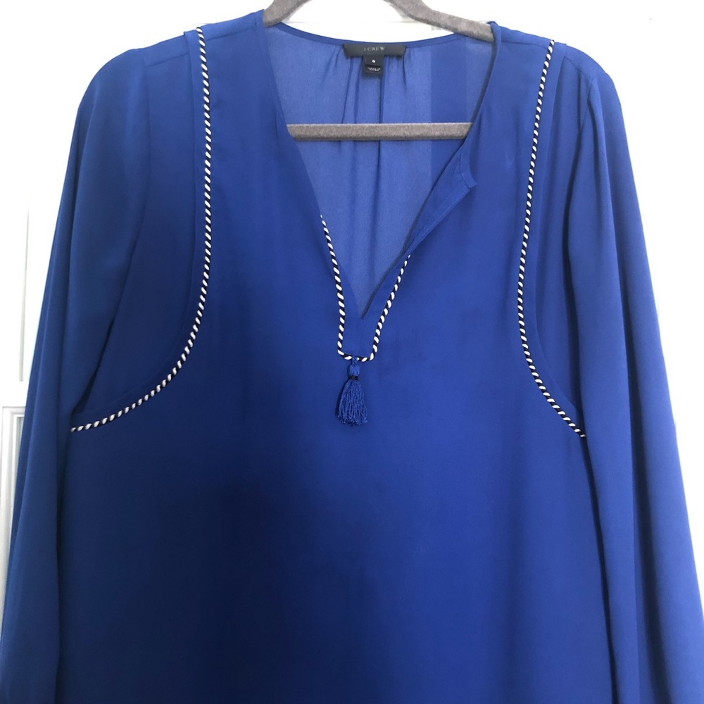 J Crew Blouse with tassel
